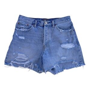 Abercrombie & Fitch High Rise Denim Shorts 28